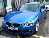 USED 2019 19 BMW 3 SERIES 2.0 320i M Sport Touring 5dr Petrol Auto Euro 6 (s/s) (184 ps) LONG MOT, EXCELLENT SERVICE HISTORY WITH 6 SERVICE INVOICES, HPI CLEAR, 2 X KEYS, 1 PREVIOUS OWNER! STUNNING CONDITION, FULL BLACK LEATHER HEATED SEATS, SAT NAV, BLUETOOTH, CRUISE, CLIMATE, DAB RADIO!
