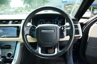 USED 2019 69 LAND ROVER RANGE ROVER SPORT 2.0 P400e 13.1kWh HSE GPF SUV 5dr Petrol Plug-in Hybrid Auto 4WD Euro 6 (s/s) (404 ps) PORTOFINO BLUE METALLIC PAINTWORK + SUNROOF + OYSTER LTHR + WINTER PACK