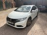 USED 2013 63 HONDA CIVIC 1.6 i-DTEC ES Hatchback 5dr Diesel Manual Euro 5 (s/s) (120 ps) REAR CAMERA! 2 KEYS! HISTORY!