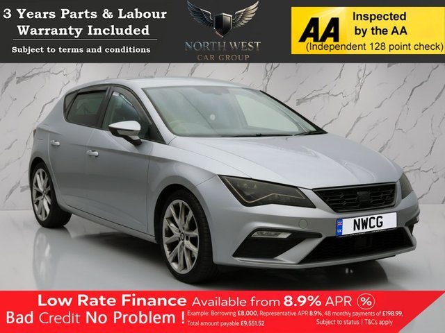 View our Seat Leon 1.4 TSI FR Technology Hatchback 5dr Petrol Manual Euro 6 (s/s) (125 ps) ***DRIVE AWAY TODAY*** NATIONWIDE PARTS & LABOUR WARRANTY INCLUDED + 12 MONTHS AA BREAKDOWN FREE
