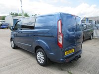 USED 2019 19 FORD TRANSIT CUSTOM 2.0 300 EcoBlue Limited 6 Seat Crew Van / Double Cab L1 H1 Euro 6 (170 Bhp ) NO VAT TO PAY  2019 FORD TRANSIT CUSTOM LIMITED 6 SEAT CREW VAN / DOUBLE CAB NO VAT