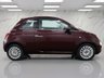 USED 2019 68 FIAT 500 1.2 Lounge Hatchback 3dr Petrol Manual Euro 6 (s/s) (69 bhp) NATIONWIDE PARTS & LABOUR WARRANTY INCLUDED + 12 MONTHS AA BREAKDOWN FREE LOW INSURNACE JUST GROUP 8