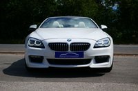 USED 2015 15 BMW 6 SERIES 3.0 640d M Sport Convertible 2dr Diesel Auto Euro 6 (s/s) (313 ps) ALPINE WHITE PAINTWORK + HUD + IVORY LEATHER + HEATED SEATS