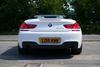 USED 2015 15 BMW 6 SERIES 3.0 640d M Sport Convertible 2dr Diesel Auto Euro 6 (s/s) (313 ps) ALPINE WHITE PAINTWORK + HUD + IVORY LEATHER + HEATED SEATS