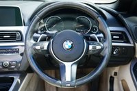 USED 2015 15 BMW 6 SERIES 3.0 640d M Sport Convertible 2dr Diesel Auto Euro 6 (s/s) (313 ps) ALPINE WHITE PAINTWORK + HUD + IVORY LEATHER + HEATED SEATS