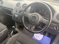 USED 2017 17 VOLKSWAGEN CADDY 1.6 TDI C20+ Highline Panel Van 4dr Diesel Manual L1 H1 (149 g/km, 101 bhp) UPGRADED HEAD UNIT + ALLOYS + R LINE SEATS