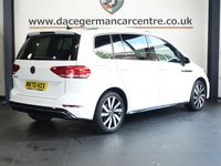 USED 2020 70 VOLKSWAGEN TOURAN 1.5 TSI EVO R-Line MPV 5dr Petrol Manual Euro 6 (s/s) (150 ps) IMPRESSIVELY CARED FOR 7 SEAT FAMILY CAR - COMES WITH A FULL SERVICE HISTORY + SATELLITE NAVIGATION + BLUETOOTH CONNECTIVITY + APPS CONTROL + ADAPTIVE CRUISE CONTROL + FRONT AND REAR PARKING SENSORS + DAY TIME RUNNING LIGHTS + AUTO HOLD HILL START ASSISTANCE + THREE ZONE CLIMATE CONTROL + AIR CONDITIONING + AUTOMATIC WIPERS WITH RAIN SENSORS + LEATHER MULTI FUNCTION STEERING WHEEL + DAB DIGITAL RADIO + IN CAR ENTERTAINMENT WITH TOUCH SCREEN MEDIA DISPLAY + ELECTRIC WINDOWS