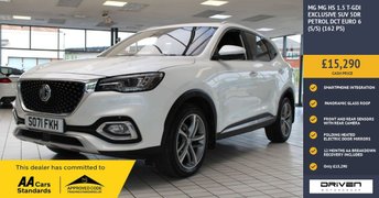 2022 MG MG HS 1.5 T-GDI Exclusive SUV 5dr Petrol DCT Euro 6 (s/s) (162 ps) &pound;15290.00