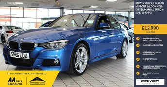 2017 BMW 3 SERIES 2.0 320d M Sport Saloon 4dr Diesel Manual Euro 6 (s/s) (190 ps) £12990.00