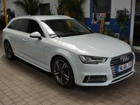 USED 2016 66 AUDI A4 AVANT 2.0 TDI S line Estate 5dr Diesel S Tronic quattro Euro 6 (s/s) (190 ps) GREAT SPEC SAT NAV BANG & OLUFSEN SOUND SYSTEM PART LEATHER HEATED SEATS AUDI SMARTPHONE INTERFACE CD PLAYER ELECTRIC TAILGATE POWER DOOR MIRRORS CRUISE CONTROL PARKING SENSORS 3 OWNERS GOOD SERVICE HISTORY INC CAMBELT WATERPUMP AND DSG OIL CHANGE