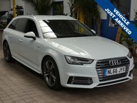 USED 2016 66 AUDI A4 AVANT 2.0 TDI S line Estate 5dr Diesel S Tronic quattro Euro 6 (s/s) (190 ps) GREAT SPEC SAT NAV BANG & OLUFSEN SOUND SYSTEM PART LEATHER HEATED SEATS AUDI SMARTPHONE INTERFACE CD PLAYER ELECTRIC TAILGATE POWER DOOR MIRRORS CRUISE CONTROL PARKING SENSORS 3 OWNERS GOOD SERVICE HISTORY INC CAMBELT WATERPUMP AND DSG OIL CHANGE