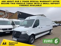 USED 2020 70 MERCEDES-BENZ SPRINTER 2.0 315 CDI L3 H2 LWB PROGRESSIVE 150BHP. RWD.  SUPER LOW 32K MLS. FACELIFT. EURO 6. FINANCE. PX 1 OWNER. SUPER LOW 32K MILES. EURO 6. FINANCE. PX