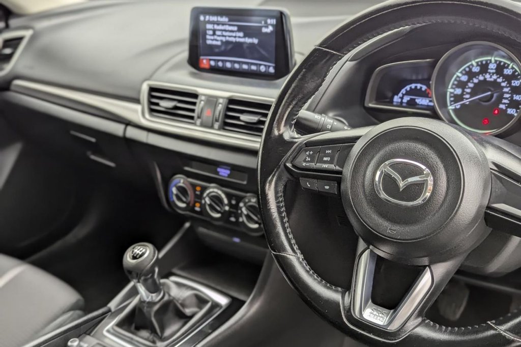 USED 2017 17 MAZDA MAZDA3 2.0 SKYACTIV-G SE Nav Hatchback 5dr Petrol Manual Euro 6 (s/s) (121 ps) Sat Nav, Bluetooth, DAB