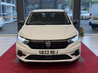 USED 2022 22 DACIA SANDERO 1.0 SCe Essential Hatchback 5dr Petrol Manual Euro 6 (s/s) (65 ps) GLACIER WHITE, 1 PREVIOUS OWNER, MEDIA CONTROL, DAB RADIO, AIR CONDITIONING, CRUISE CONTROL WITH SPEED LIMITER, LED LIGHTS