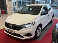 USED 2022 22 DACIA SANDERO 1.0 SCe Essential Hatchback 5dr Petrol Manual Euro 6 (s/s) (65 ps) GLACIER WHITE, 1 PREVIOUS OWNER, MEDIA CONTROL, DAB RADIO, AIR CONDITIONING, CRUISE CONTROL WITH SPEED LIMITER, LED LIGHTS