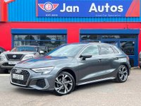 USED 2023 23 AUDI A3 1.0 TFSI 30 S line Sportback S Tronic Euro 6 (s/s) 5dr Leathr+CarPlay+1ownr+18"Alloys