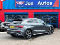 USED 2023 23 AUDI A3 1.0 TFSI 30 S line Sportback S Tronic Euro 6 (s/s) 5dr Leathr+CarPlay+1ownr+18"Alloys