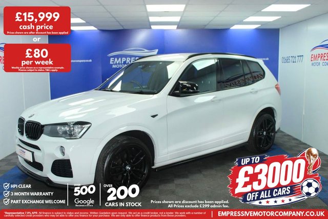 View our BMW X3 2.0 20d M Sport SUV 5dr Diesel Auto xDrive Euro 6 (s/s) (190 ps)