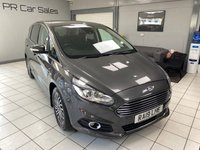 USED 2019 19 FORD S-MAX 2.0 EcoBlue Titanium MPV 5dr Diesel Auto Euro 6 (s/s) (190 ps) MAGNETIC GREY / BLACK AXIS CLOTH TRIM / DUAL ZONE CLIMATE / QUICKCLEAR SCREEN / ELECTRIC WINDOWS / POWERFOLD MIRRORS / DAB FM AM CD TUNER / BLUETOOTH / FORD SYNC SYSTEM / SATNAV / CRUISE CONTROL / SPEED LIMITER / FRONT / REAR SENSORS / POWERED TAILGATE / PRIVACY GLASS / 17" ALLOYS / SERVICE HISTORY