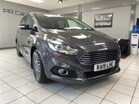 USED 2019 19 FORD S-MAX 2.0 EcoBlue Titanium MPV 5dr Diesel Auto Euro 6 (s/s) (190 ps) MAGNETIC GREY / BLACK AXIS CLOTH TRIM / DUAL ZONE CLIMATE / QUICKCLEAR SCREEN / ELECTRIC WINDOWS / POWERFOLD MIRRORS / DAB FM AM CD TUNER / BLUETOOTH / FORD SYNC SYSTEM / SATNAV / CRUISE CONTROL / SPEED LIMITER / FRONT / REAR SENSORS / POWERED TAILGATE / PRIVACY GLASS / 17" ALLOYS / SERVICE HISTORY