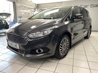USED 2019 19 FORD S-MAX 2.0 EcoBlue Titanium MPV 5dr Diesel Auto Euro 6 (s/s) (190 ps) MAGNETIC GREY / BLACK AXIS CLOTH TRIM / DUAL ZONE CLIMATE / QUICKCLEAR SCREEN / ELECTRIC WINDOWS / POWERFOLD MIRRORS / DAB FM AM CD TUNER / BLUETOOTH / FORD SYNC SYSTEM / SATNAV / CRUISE CONTROL / SPEED LIMITER / FRONT / REAR SENSORS / POWERED TAILGATE / PRIVACY GLASS / 17" ALLOYS / SERVICE HISTORY