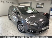 USED 2019 19 FORD S-MAX 2.0 EcoBlue Titanium MPV 5dr Diesel Auto Euro 6 (s/s) (190 ps) MAGNETIC GREY / BLACK AXIS CLOTH TRIM / DUAL ZONE CLIMATE / QUICKCLEAR SCREEN / ELECTRIC WINDOWS / POWERFOLD MIRRORS / DAB FM AM CD TUNER / BLUETOOTH / FORD SYNC SYSTEM / SATNAV / CRUISE CONTROL / SPEED LIMITER / FRONT / REAR SENSORS / POWERED TAILGATE / PRIVACY GLASS / 17" ALLOYS / SERVICE HISTORY