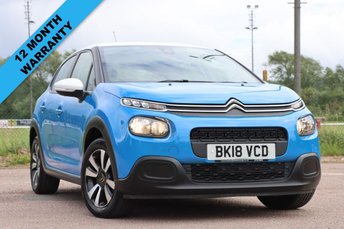 2018 CITROEN C3 1.2 PureTech Feel Hatchback 5dr Petrol Manual Euro 6 (82 ps) &pound;4490.00