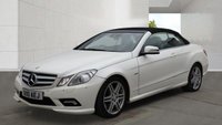 USED 2010 10 MERCEDES-BENZ E-CLASS 3.0 E350 CDI V6 BlueEfficiency Sport Cabriolet 2dr Diesel G-Tronic Euro 5 (231 ps) 