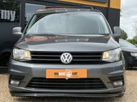 USED 2019 68 VOLKSWAGEN CADDY 2.0 TDI C20 BlueMotion Tech Highline Panel Van 5dr Diesel Manual SWB Euro 6 (s/s) (102 ps) BEECHWOOD AUTOS CUSTOM + 19" RIVIERA RF108 WHEELS, INDUM GREY WITH BLACK AND ORANGE DIAMOND QUILTED LEATHER SEATS + Upgraded Colour Coded Bumpers, Lowered 75mm on PROSPORT Coilovers Front & Rear, Colour Coded Rear Spoiler, ABS Gloss Black Splitter Spoiler, ABS Front Splitter, Gloss Black Grills + APPLE CARPLAY + AIRCON + BLACK ROOF RAILS