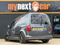 USED 2019 68 VOLKSWAGEN CADDY 2.0 TDI C20 BlueMotion Tech Highline Panel Van 5dr Diesel Manual SWB Euro 6 (s/s) (102 ps) BEECHWOOD AUTOS CUSTOM + 19" RIVIERA RF108 WHEELS, INDUM GREY WITH BLACK AND ORANGE DIAMOND QUILTED LEATHER SEATS + Upgraded Colour Coded Bumpers, Lowered 75mm on PROSPORT Coilovers Front & Rear, Colour Coded Rear Spoiler, ABS Gloss Black Splitter Spoiler, ABS Front Splitter, Gloss Black Grills + APPLE CARPLAY + AIRCON + BLACK ROOF RAILS