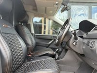 USED 2019 68 VOLKSWAGEN CADDY 2.0 TDI C20 BlueMotion Tech Highline Panel Van 5dr Diesel Manual SWB Euro 6 (s/s) (102 ps) BEECHWOOD AUTOS CUSTOM + 19" RIVIERA RF108 WHEELS, INDUM GREY WITH BLACK AND ORANGE DIAMOND QUILTED LEATHER SEATS + Upgraded Colour Coded Bumpers, Lowered 75mm on PROSPORT Coilovers Front & Rear, Colour Coded Rear Spoiler, ABS Gloss Black Splitter Spoiler, ABS Front Splitter, Gloss Black Grills + APPLE CARPLAY + AIRCON + BLACK ROOF RAILS