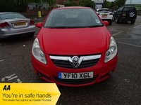 USED 2010 10 VAUXHALL CORSA 1.2i 16v Energy Hatchback 3dr Petrol Manual (a/c) (124 g/km, 84 bhp) ,FULL SERVICE HISTORY