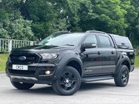 USED 2018 58 FORD RANGER 2.2 TDCi Black Edition Pickup Double Cab 4dr Diesel Auto 4WD Euro 6 (160 ps) ** NO VAT * *  SAT NAV **  TOWBAR