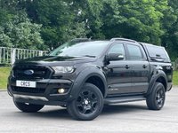 USED 2018 58 FORD RANGER 2.2 TDCi Black Edition Pickup Double Cab 4dr Diesel Auto 4WD Euro 6 (160 ps) ** NO VAT * *  SAT NAV **  TOWBAR