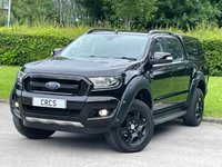 USED 2018 58 FORD RANGER 2.2 TDCi Black Edition Pickup Double Cab 4dr Diesel Auto 4WD Euro 6 (160 ps) ** NO VAT * *  SAT NAV **  TOWBAR