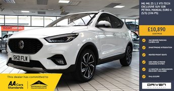 2021 MG MG ZS 1.5 VTi-TECH Exclusive SUV 5dr Petrol Manual Euro 6 (s/s) (106 ps) &pound;10890.00