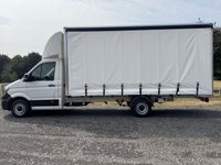 USED 2022 22 VOLKSWAGEN CRAFTER 2.0 3.5t. 5.2m (17ft) Curtainside, Sprinter Size, Air Con, Eu 6 140Bhp 8ft (2.4m) Internal Height, Air Con