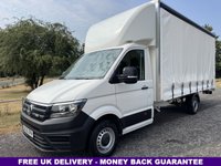USED 2022 22 VOLKSWAGEN CRAFTER 2.0 3.5t. 5.2m (17ft) Curtainside, Sprinter Size, Air Con, Eu 6 140Bhp 8ft (2.4m) Internal Height, Air Con