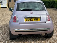 USED 2013 62 FIAT 500 0.9 TwinAir Lounge Hatchback 3dr Petrol Dualogic Euro 5 (s/s) (85 bhp) 56553 miles