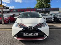 USED 2017 17 TOYOTA AYGO 1.0 VVT-i x-claim Funroof 5dr Petrol Manual Euro 6 (68 ps) Buy with Complete Confidence from Sheriff Motors, All our vehicles are extensively road tested and thoroughly inspected prior to sale. Each vehicle comes with a new 1 year mot and we rectify all advisories and failures at no additional cost to our customers, plus a full oil and filter service. For added peace of mind, every car includes a 6 month complimentary RAC Warranty, 12 months Rac Breakdown Cover giving you complete confidence when you buy from Sheriff Motors.