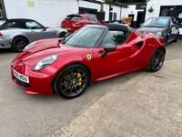 USED 2016 16 ALFA ROMEO 4C 1750 TBi Spider 2dr Petrol TCT Euro 6 (240 bhp) &pound;10,000 OF EXTRAS