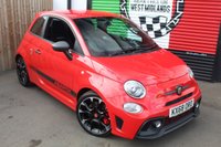 USED 2018 68 ABARTH 595 1.4 T-Jet Competizione Hatchback 3dr Petrol Manual Euro 6 (180 bhp) --ABARTH RED--SCORPION ALUMINIUM AERIAL DELETE--32,000 MILES