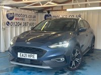 USED 2021 21 FORD FOCUS 1.0T EcoBoost MHEV Active X Edition Hatchback 5dr Petrol Manual Euro 6 (s/s) (125 ps) 2 KEYS+SUNROOF+PARKING SENSORS+HEATED SEATS+REAR CAMERA+PSH+CRUISE+CARPLAY+AUTOHOLD+HEATED STEERING WHEEL+WIRELESS CHARGING+KEYLESS ENTRY+AIRCON+ALLOYS+HPI CLEAR