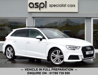 2018 AUDI A3 1.5 TFSI CoD S line Sportback 5dr Petrol S Tronic Euro 6 (s/s) (150 ps) &pound;16500.00