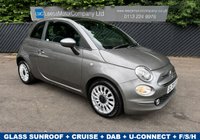 USED 2020 70 FIAT 500 1.2 Lounge Hatchback 3dr Petrol Dualogic Euro 6 (s/s) (69 bhp) 