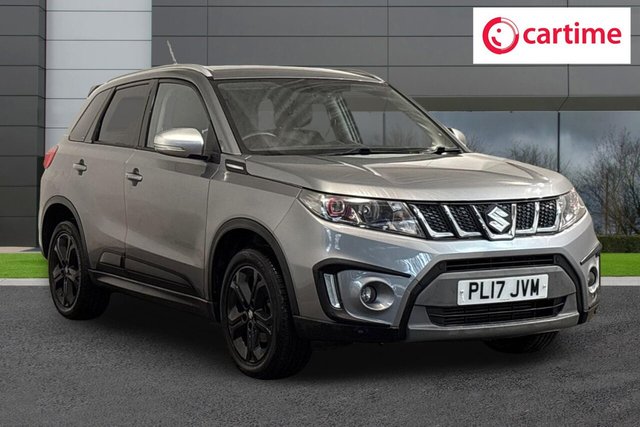 View our Suzuki Vitara 1.4 Boosterjet S SUV 5dr Petrol Manual ALLGRIP Euro 6 (s/s) (140 ps) Rear Parking Camera, Front / Rear Parking Distance Sensors, Navigation System, 17In Alloys, Electrically Folding Door Mirrors