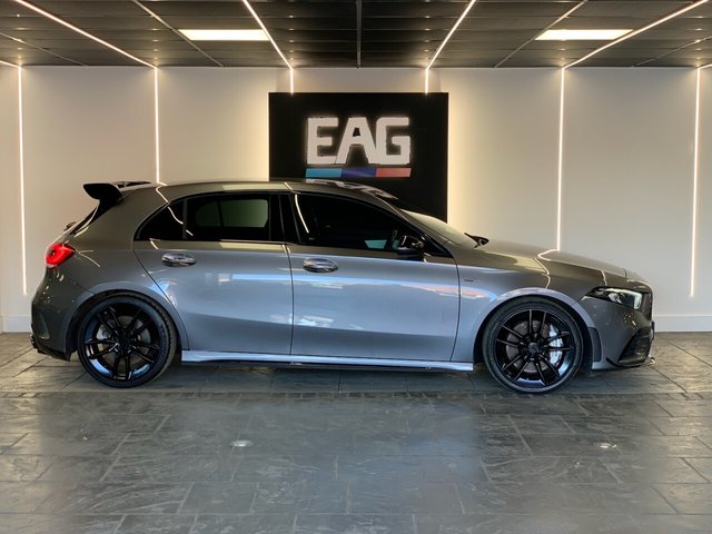 USED 2022 72 MERCEDES-BENZ A-CLASS 2.0 A35 AMG (Premium) Hatchback 5dr Petrol 7G-DCT 4MATIC Euro 6 (s/s) (306 ps) EXTERIOR STYLING PACKAGE