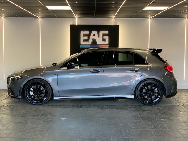 USED 2022 72 MERCEDES-BENZ A-CLASS 2.0 A35 AMG (Premium) Hatchback 5dr Petrol 7G-DCT 4MATIC Euro 6 (s/s) (306 ps) EXTERIOR STYLING PACKAGE