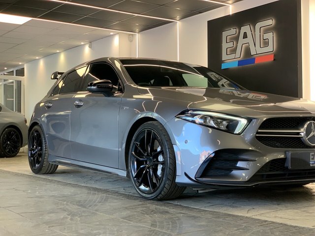 USED 2022 72 MERCEDES-BENZ A-CLASS 2.0 A35 AMG (Premium) Hatchback 5dr Petrol 7G-DCT 4MATIC Euro 6 (s/s) (306 ps) EXTERIOR STYLING PACKAGE