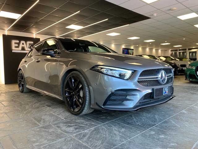 USED 2022 72 MERCEDES-BENZ A-CLASS 2.0 A35 AMG (Premium) Hatchback 5dr Petrol 7G-DCT 4MATIC Euro 6 (s/s) (306 ps) EXTERIOR STYLING PACKAGE